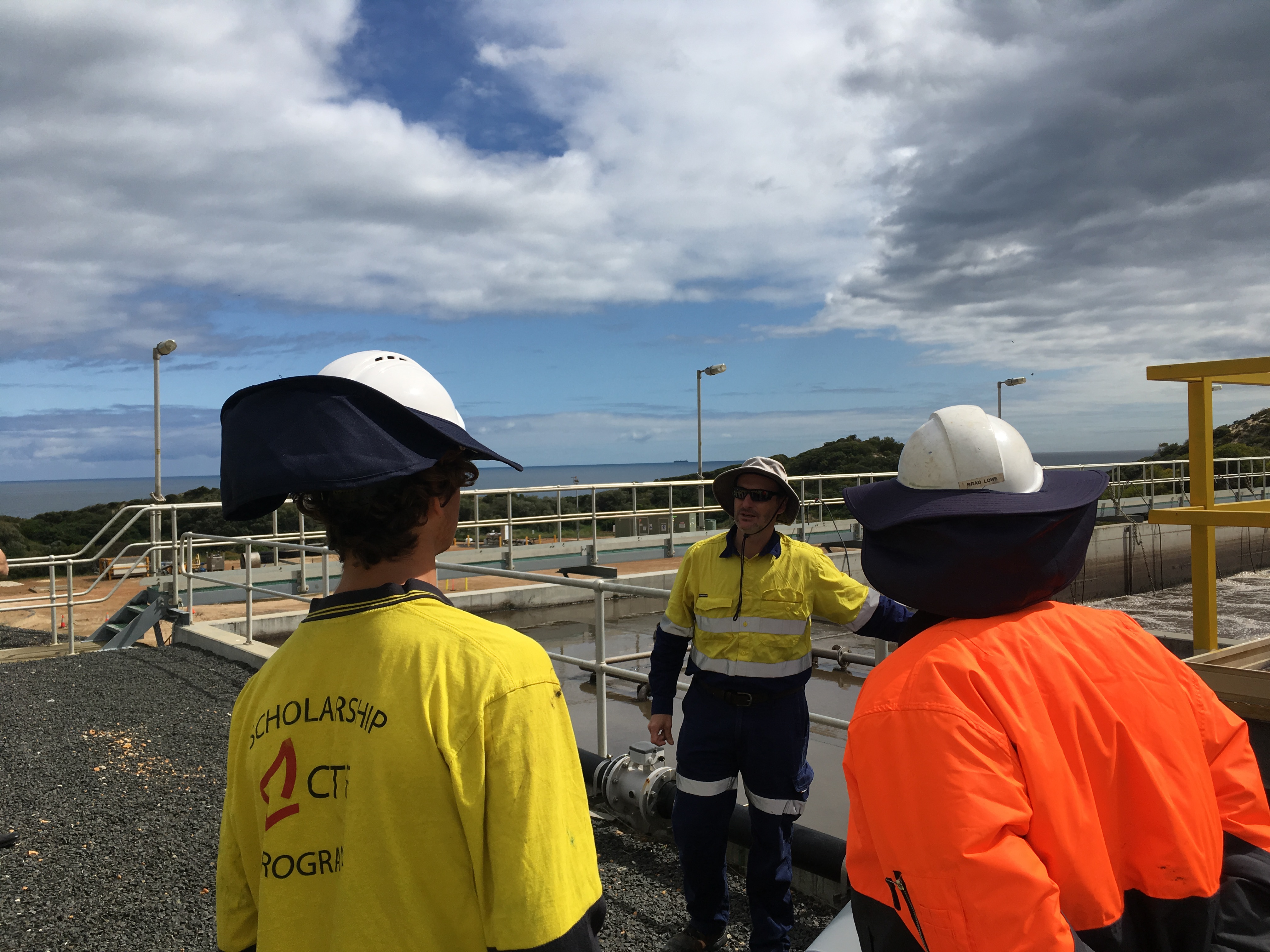 Trainee plumbers visit Bunbury WWTP