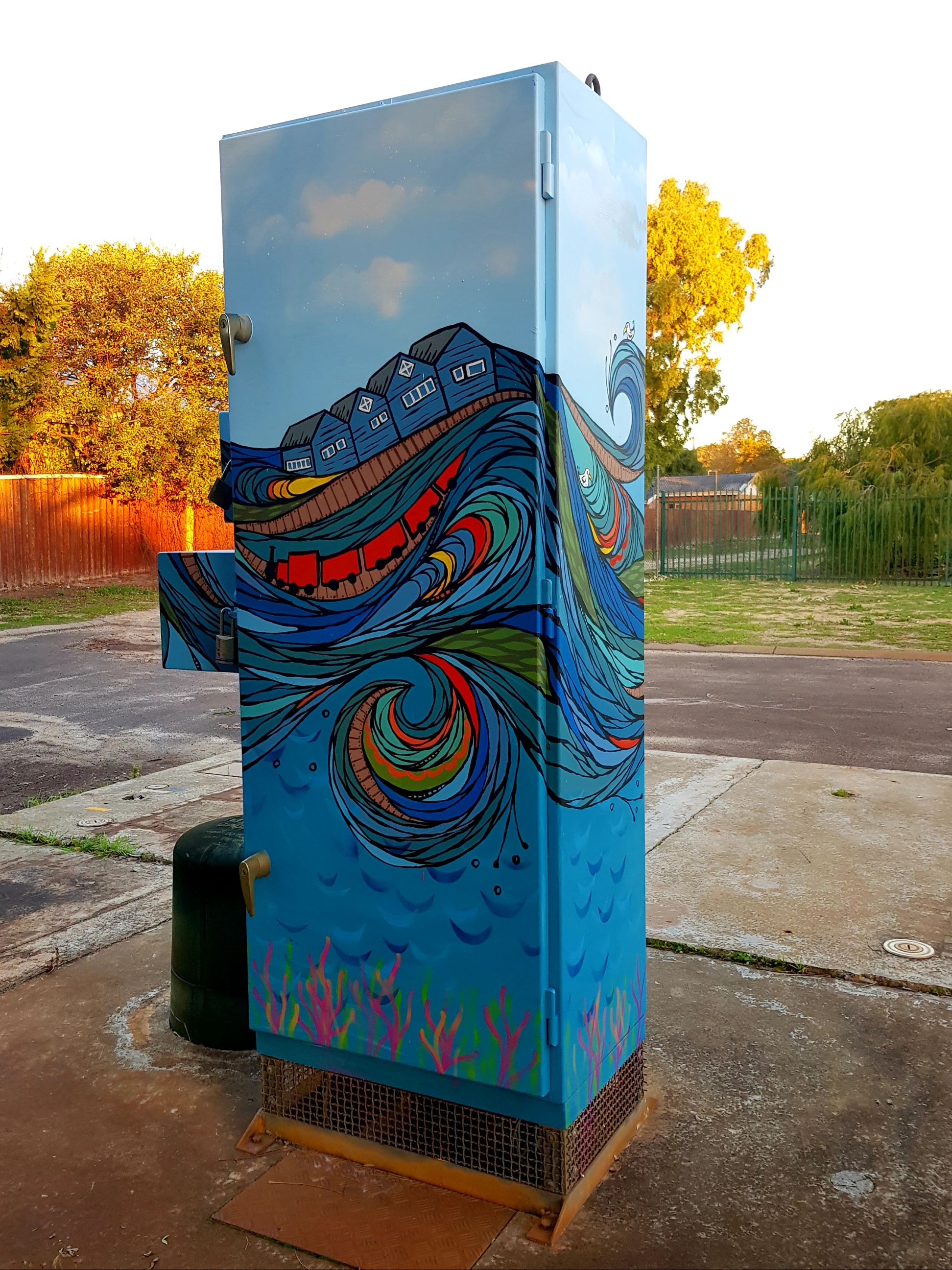 Sharon Hinchliffe transformed Simon Street Wastewater Pump Station in Busselton