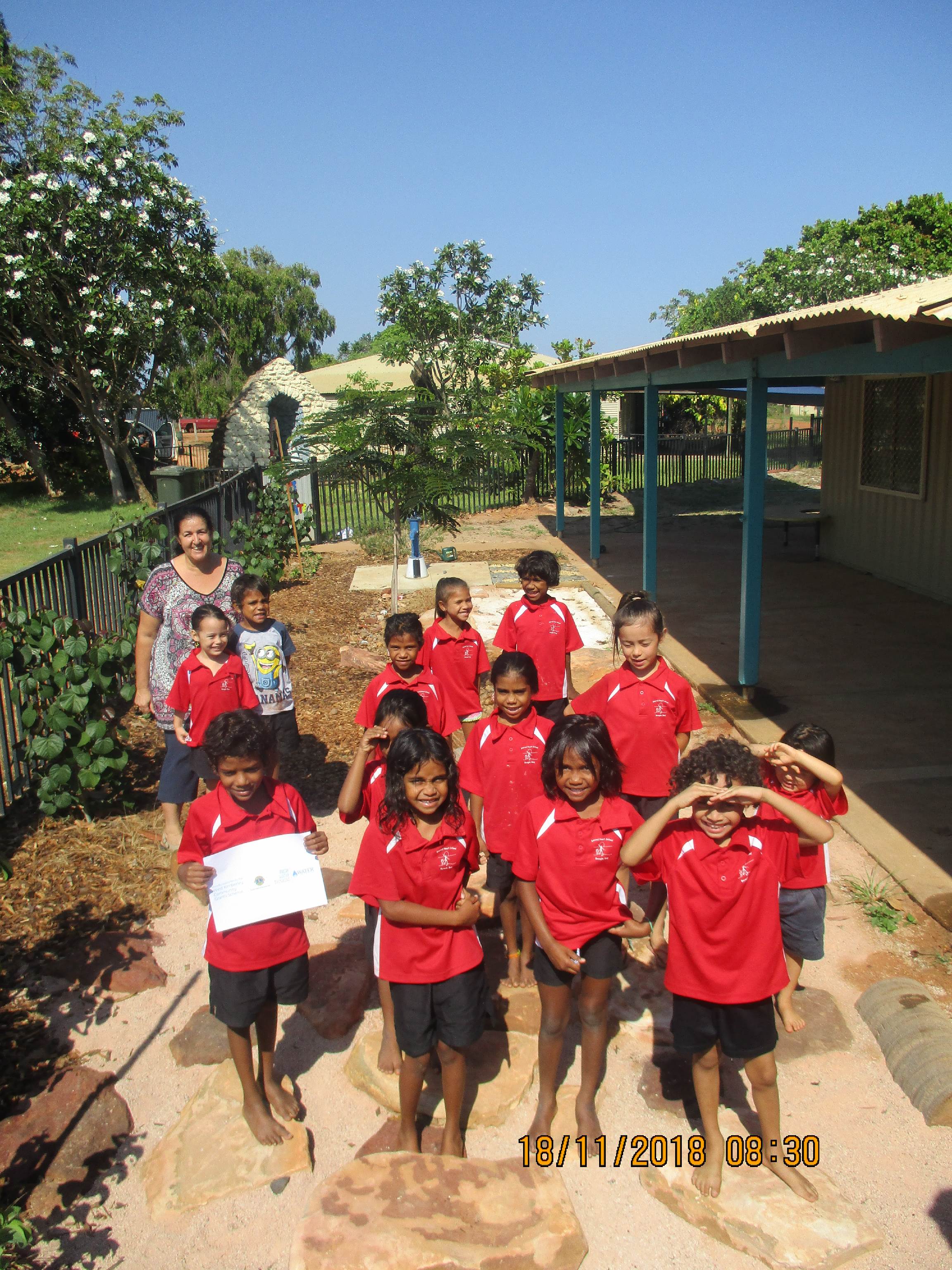 Students from Beagle Bay Primary School